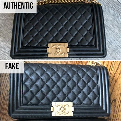 real vs fake chanel boy